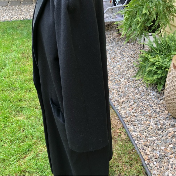 REDUCED: Karen Petites Black Wool Coat, no size shown - Picture 6 of 14